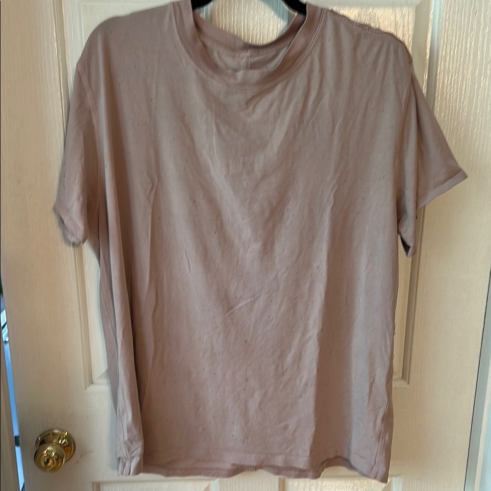 Women's pink Pom Pom Lululemon All Yours tee